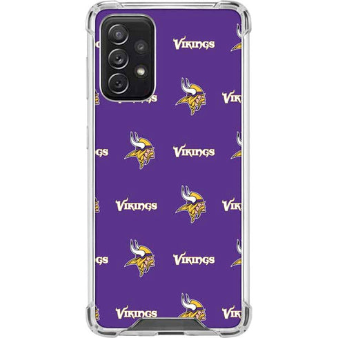 NFL Minnesota Vikings Blitz Series Galaxy A72 5G Clear Case